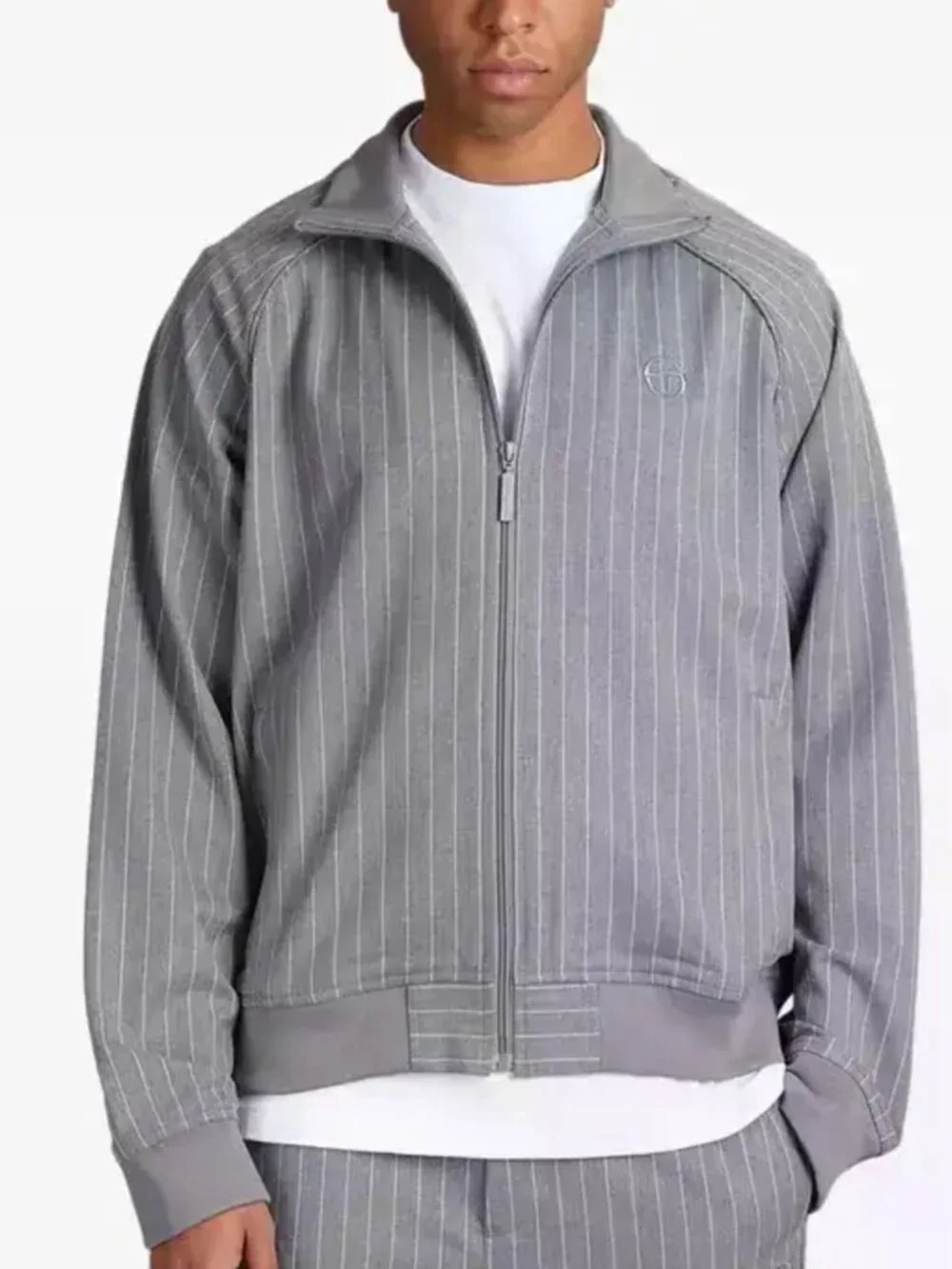SERGIO TACCHINI NEW Gessato Suiting Track Pinstripe Jacket size Medium